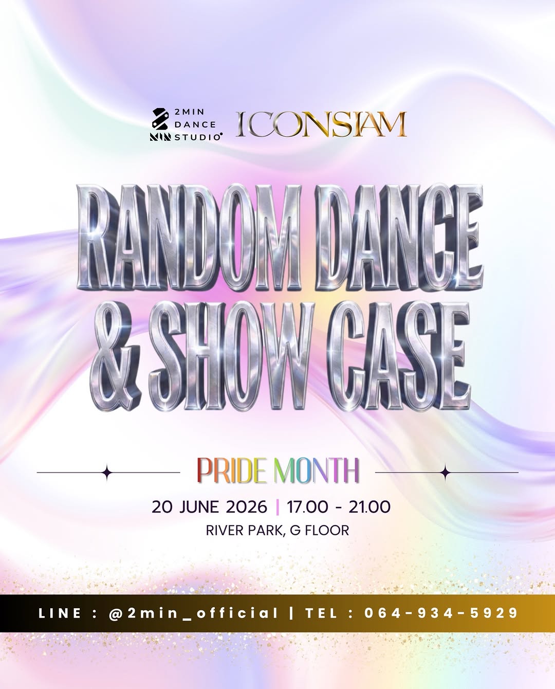 2MIN Dance Studio Random Dance & Showcase — Pride Month @ ICONSIAM